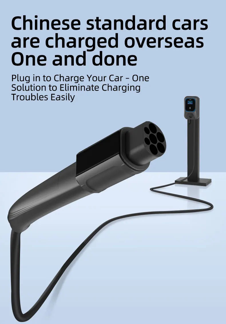 32A 7KW Electric Vehicle EV Charger Adapter NACS to Type 1 J1772/Type 2 IEC62196/GBT20234 Compatible Tesla Charging Connector