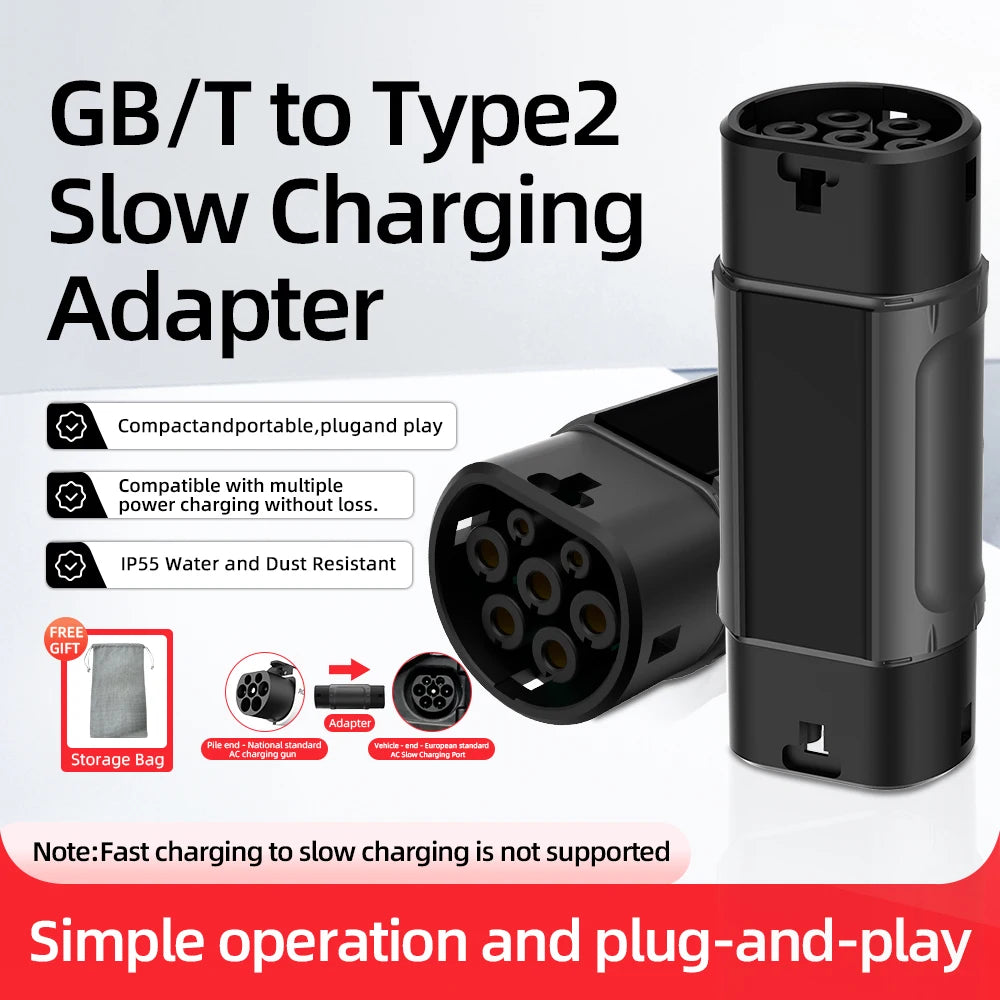 ROMADA GB/T AC Charging Adapter | Type 2 / J1772 / NACS