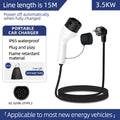 3.5KW 16A EV Portable Charger 3M 5M 10M 15M 20M Cable Type2 IEC62196 EVSE EU Plug Wallbox Adapter For Electric Vehicle