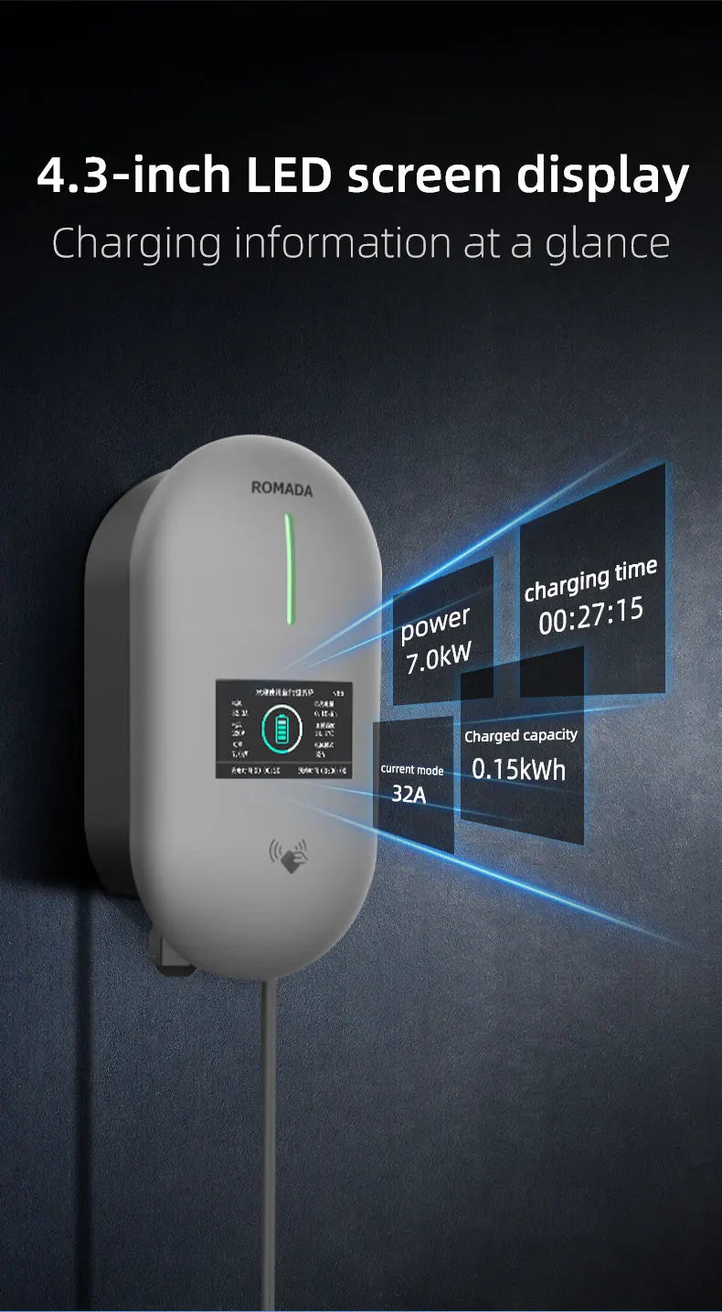 ROMADA Type 2 EV Charging Station | 22kW 32A