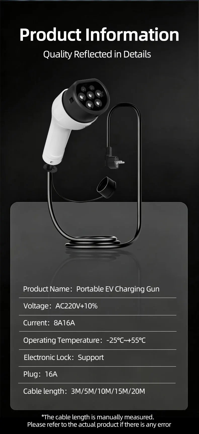 ROMADA Type 2 Portable EV Charger | 3.5kW 16A