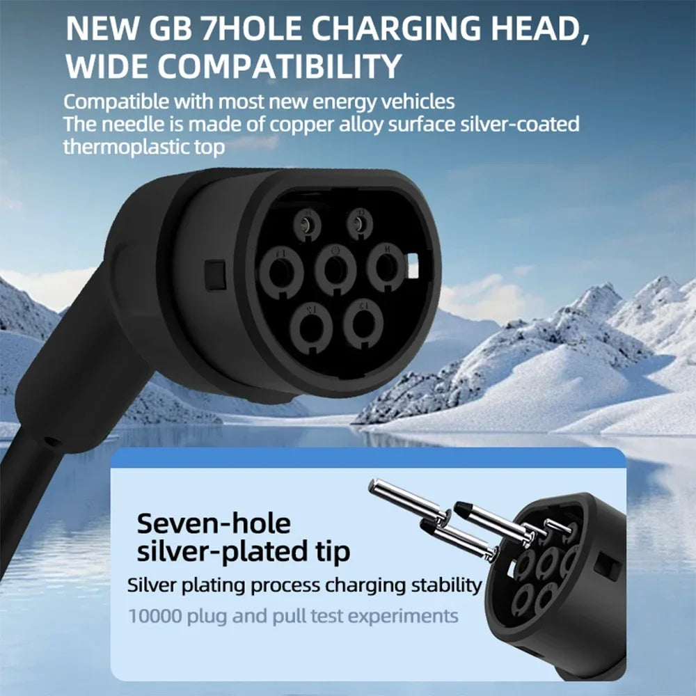 Portable 3.5KW 16A EV Charger 3M 5M 10M 15M 20M Cable Type2 IEC62196 EVSE EU Plug Wallbox Adapter For Electric Vehicle