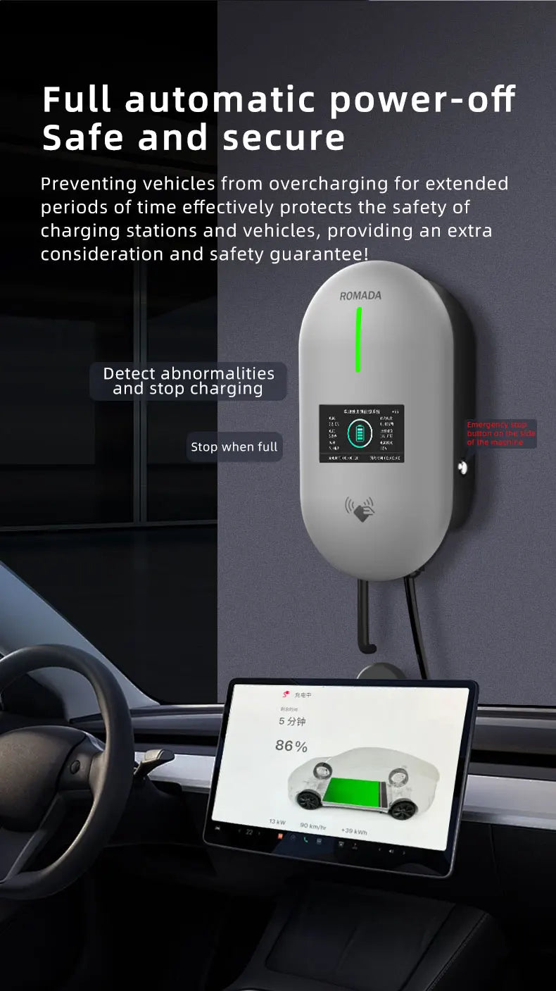 ROMADA Type 2 EV Charging Station | 22kW 32A