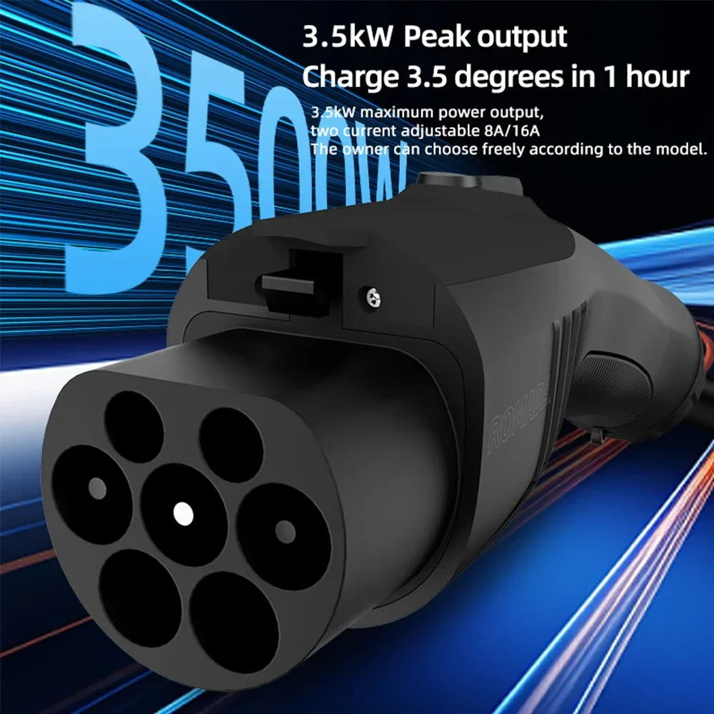 ROMADA GB/T Portable EV Charger | 3.5kW 16A