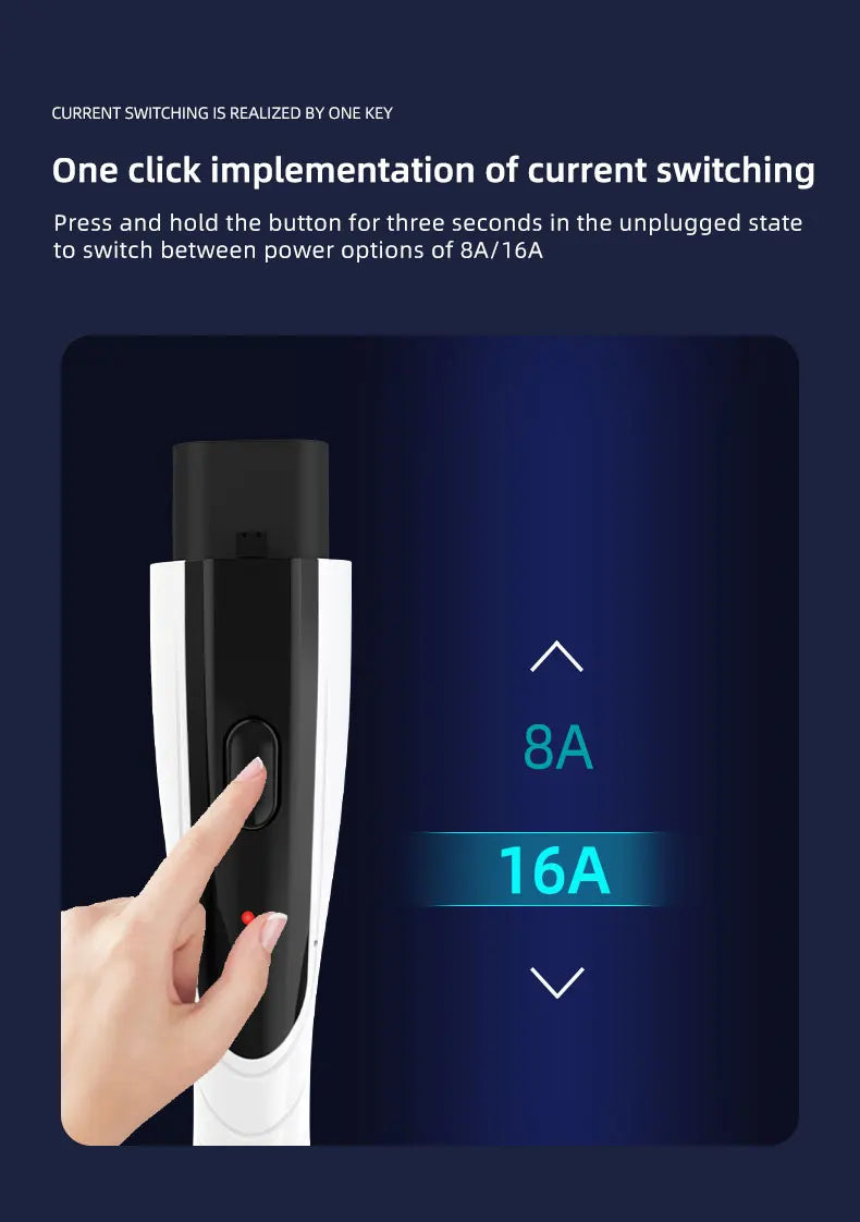 NEW ROMADA Portable 3.5KW 16A EV Charger 3M-20M Cable GBT20234 EVSE EU Plug Wallbox Adapter High Efficiency For Electric Vehicle